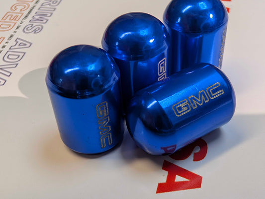 4x GMC BULLET Tire Valve Stem Caps For Car Truck