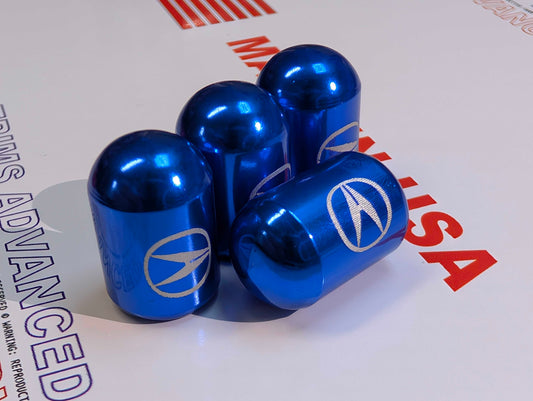 4x ACURA LOGO BULLET Tire Valve Stem Caps For Car Truck