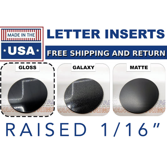 2022-2024 Kia K5 K7 K8 TAILGATE + FRONT Letters Plastic Overlay in Gloss Black