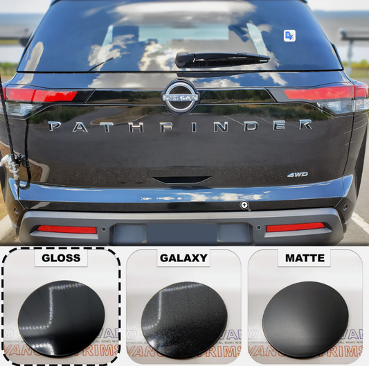 Rear Overlay Letters Inserts for Nissan Pathfinder NOT VINYL in Gloss Black