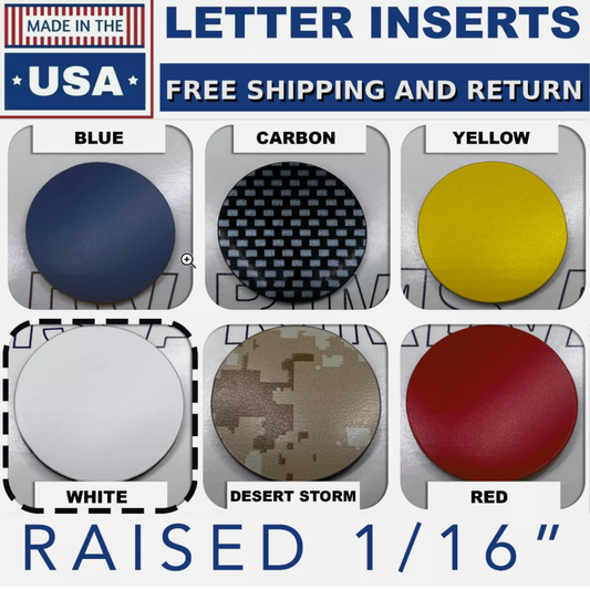 Rear Overlay Letters Inserts for Nissan Pathfinder NOT VINYL in White