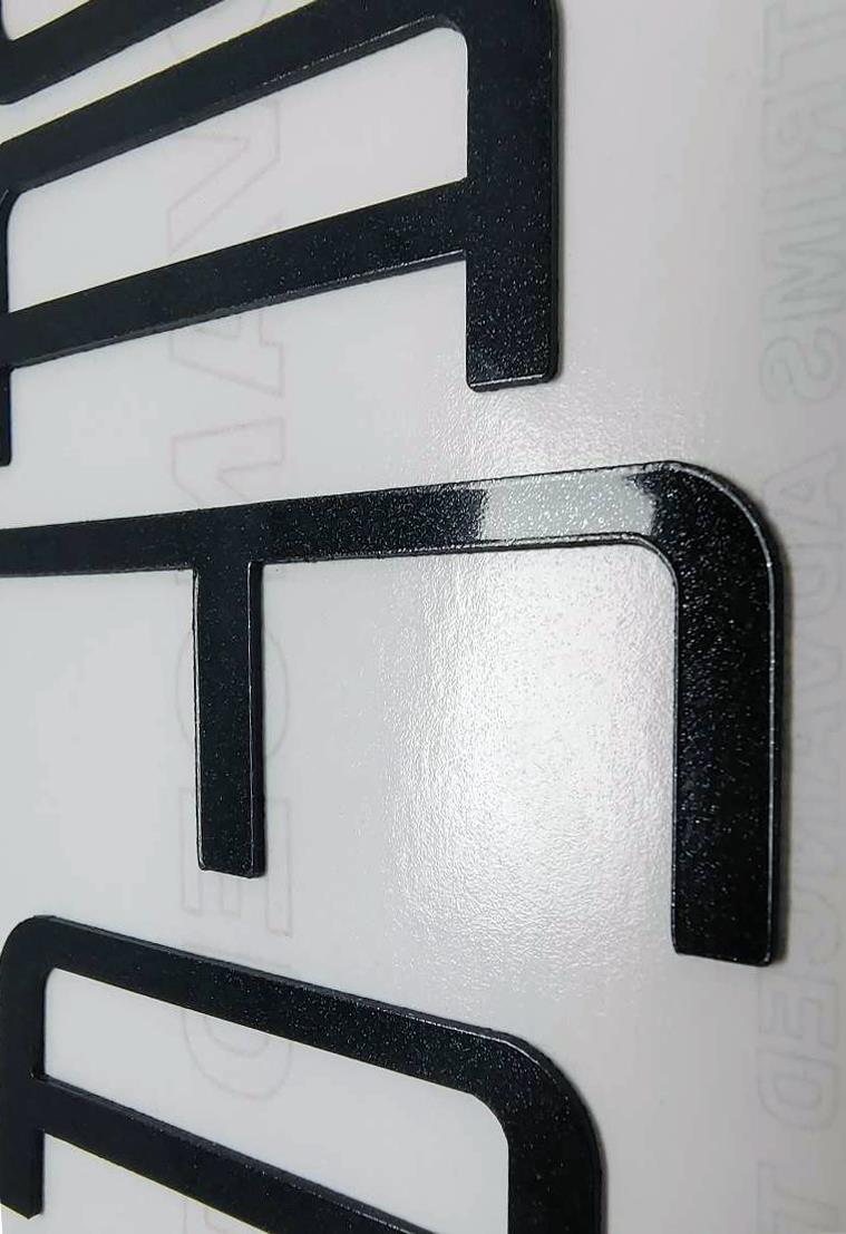 GALAXY BLACK FRONT+REAR LETTERS INSERTS FOR CAMARO 1992-2002 NOT DECALS