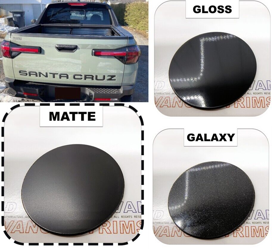 Matte Black Plastic Letters for Hyundai Santa Cruz 2022 23 2024 Inserts US MADE