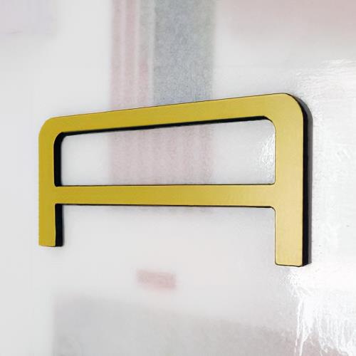 YELLOW FRONT+REAR LETTERS INSERTS FOR CAMARO 1992-2002 NOT DECALS