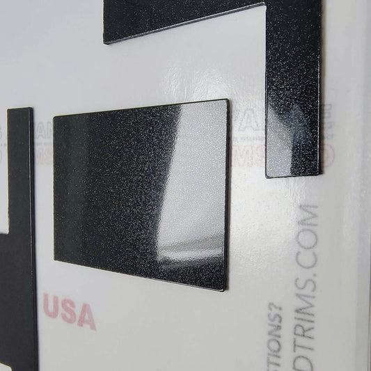 GALAXY BLACK Letters Nissan Titan Hood Grill ABS Plastic 2016 2017 2018 2019