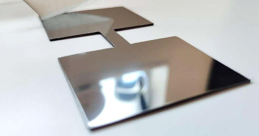 Raised Mirror Chrome Silver Rear Bumper Letters Hummer H2 Plastic