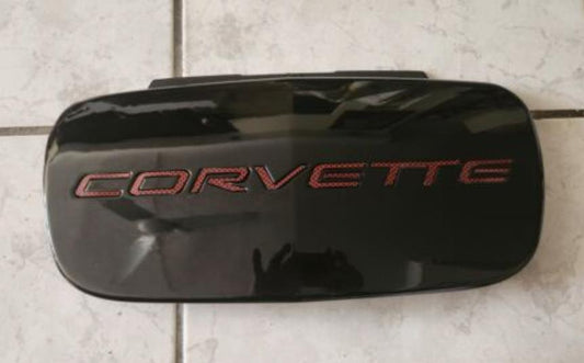 RED CARBON 1/16 RAISED LETTERS FOR C5 CORVETTE 97-2004 FRONT + REAR US MADE