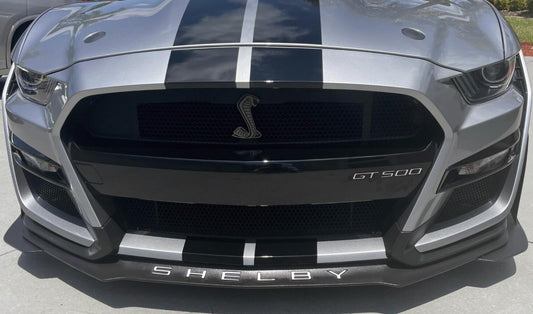 SHELBY + GT500 SPOILER SPLITTER BUMPER ALUM PLASTIC LETTERS INSERTS 2020-2025