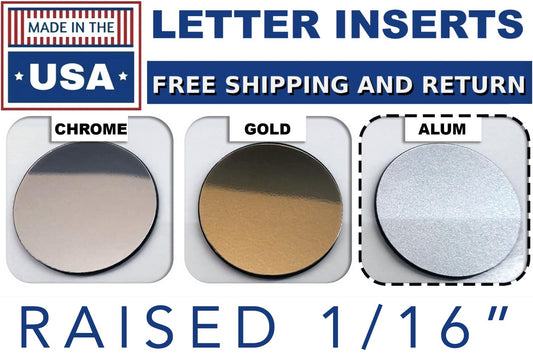 SET OF 2: Overlay Grill Letters + Tailgate Inserts 2022 - 2024 Silverado ALUM