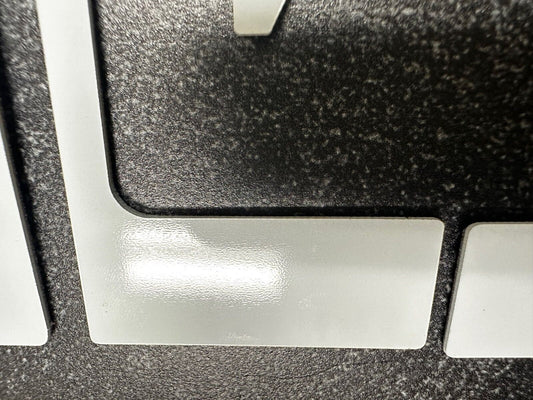 Overlay Grill Letters Inserts 2022 2023 2024 Silverado GLOSS WHITE NOT VINYL