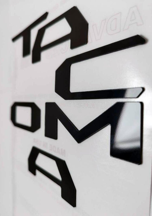 Gloss Black Raised Plastic Letters Inserts fits NEW Toyota Tacoma 2024 Tailgate