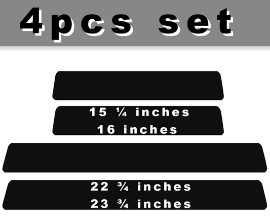 4Pcs Car Threshold Strip Door Plate Sill Scuff Cover Stickers TRD PRO WHITE