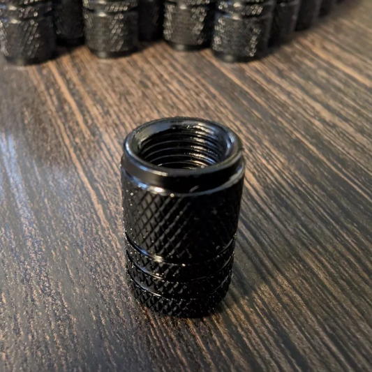 4x fits Toyota Tundra Tacoma TRD Tire Valve Stem Caps For Car Truck ON BLACK
