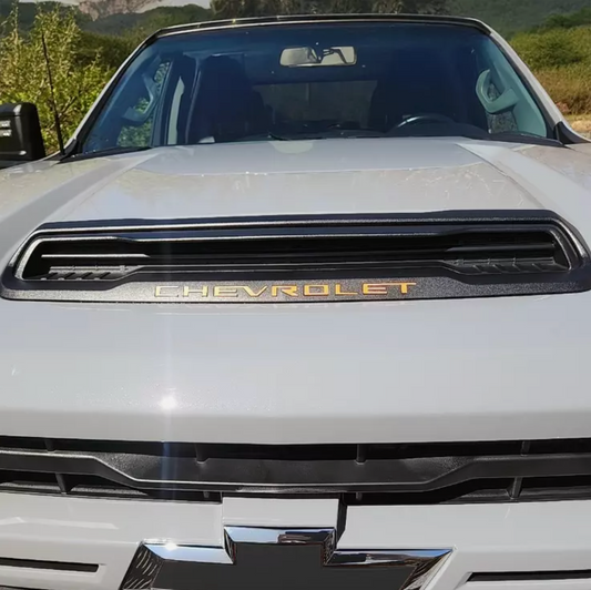 ORANGE AIR VENT CHEVROLET PLASTIC LETTERS INSERTS 2022-2025 Silverado NOT VINYL