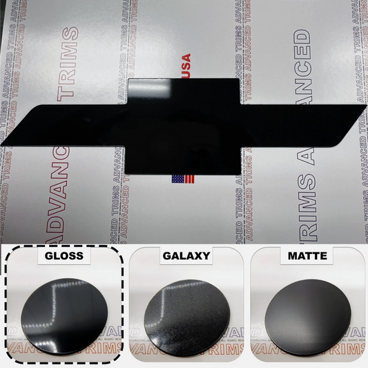 Gloss Black Plastic BowTie Grill Overlay For 2024-2025 SILVERADO EV not vinyl