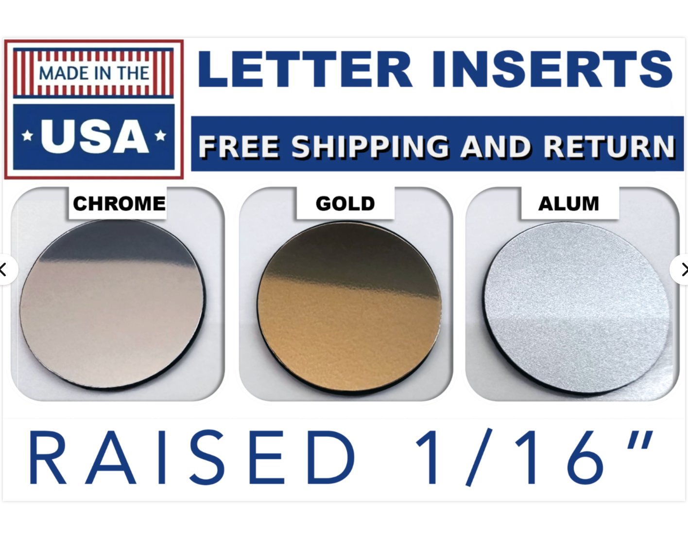 CHROME Raised Plastic 1794 Letters Inserts for Toyota Tundra Tailgate