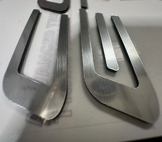 Plastic Letter Corvette C5 Fuel Rail Engine Covers 97-04 LS1 LS6 BRUSHED STEEL