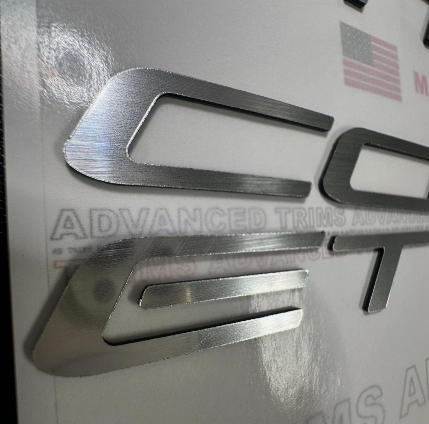 Plastic Letter Corvette C5 Fuel Rail Engine Covers 97-04 LS1 LS6 BRUSHED STEEL
