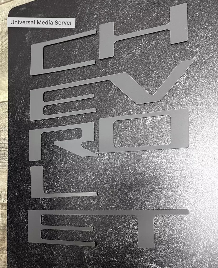 Chrome Grill Letter Inserts For 2022-2025 Chevy Silverado - ABS Plastic Overlays, Not Vinyl