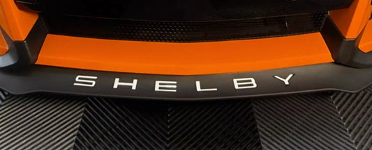 SHELBY SPOILER SPLITTER BUMPER WHITE PLASTIC LETTERS INSERTS 2020 - 2025