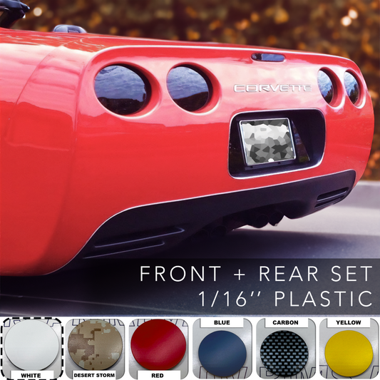 WHITE 1/16 RAISED LETTERS FOR C5 CORVETTE 97-2004 FRONT + REAR LETTERS US MADE