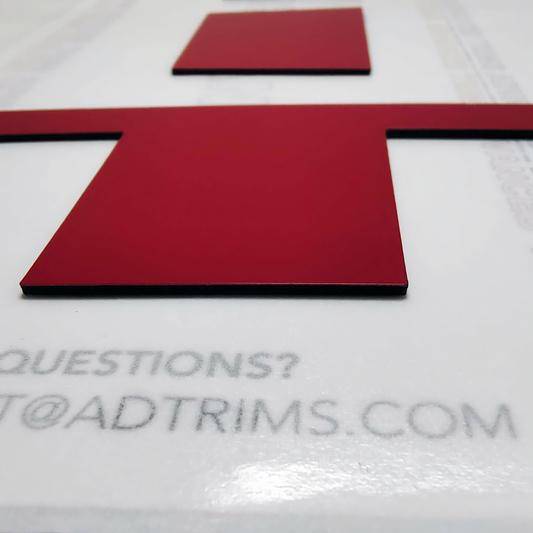 Set of 3:RED Plastic Letters Nissan Titan Front Grill Hood 2020 2021 2022 2023