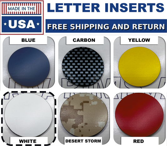 White Bumper Letters for Hummer H3 Front ABS Plastic Insert