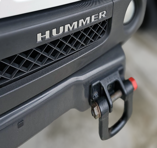 Letras de parachoques delantero de alumbre plateado para inserciones de plástico ABS Hummer H3