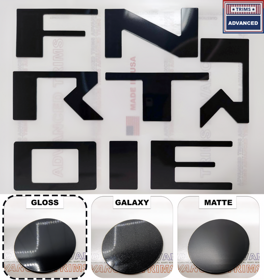 Letras elevadas para puerta trasera en negro brillante para Nissan Frontier 2022 2023 2024