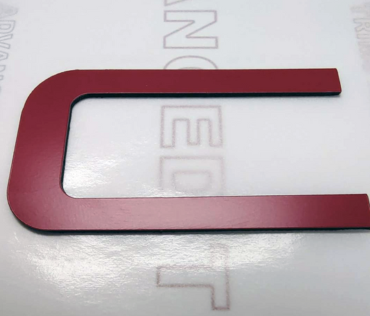 RED - Bed Rail Letter Insert Kit For 2019 2020 2021 2022 2023 GMC Sierra Truck