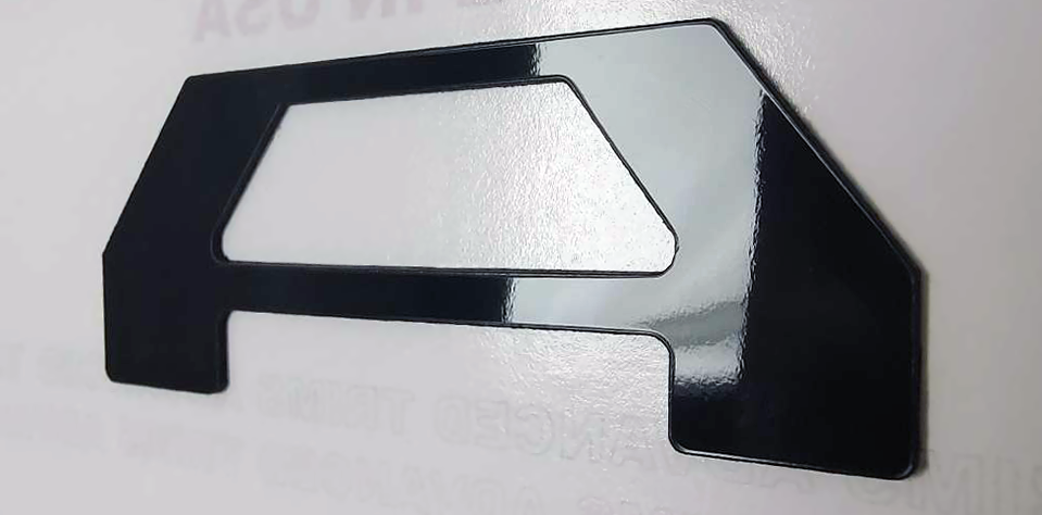 Gloss Black Raised Plastic Letters Inserts fits Toyota Tacoma 2016-2023 Tailgate