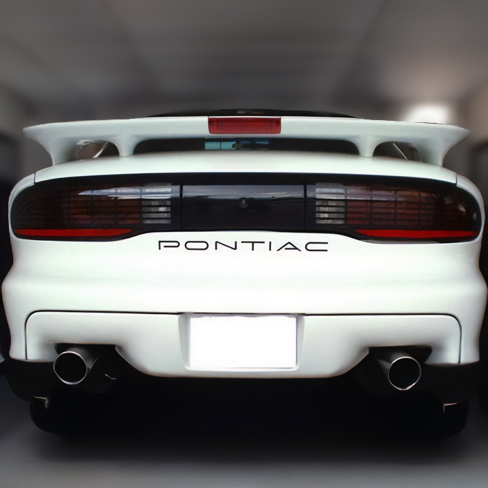 Pontiac FireBird/Trans Am 1993-2002 Rear Bumper ABS Letters Inserts Gloss Black
