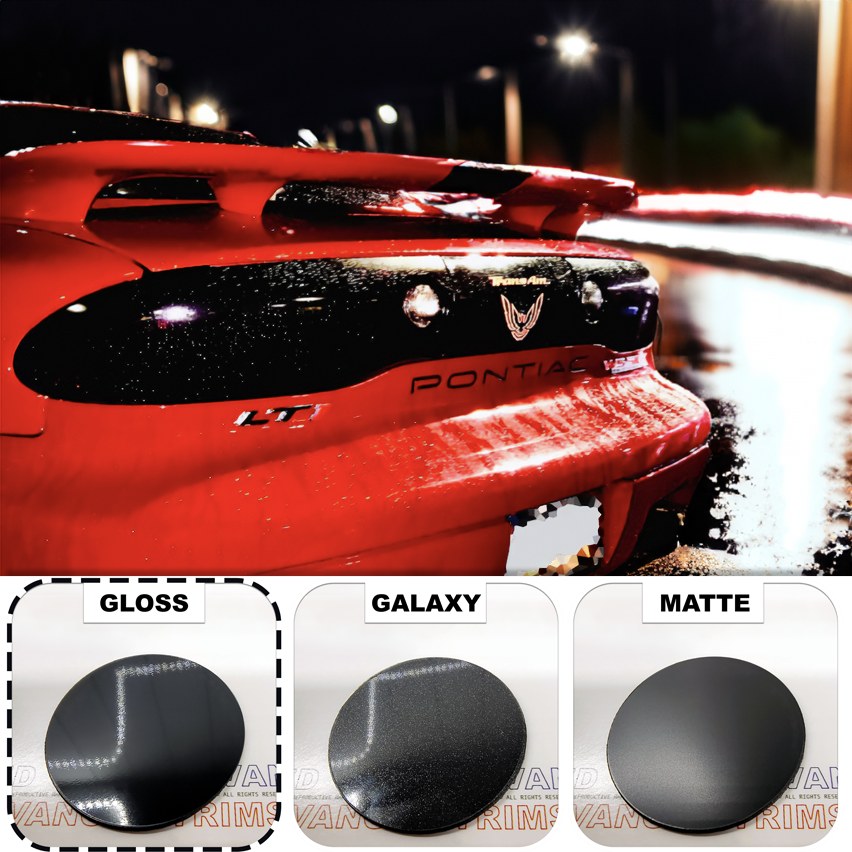 Pontiac FireBird/Trans Am 1993-2002 Rear Bumper ABS Letters Inserts Gloss Black