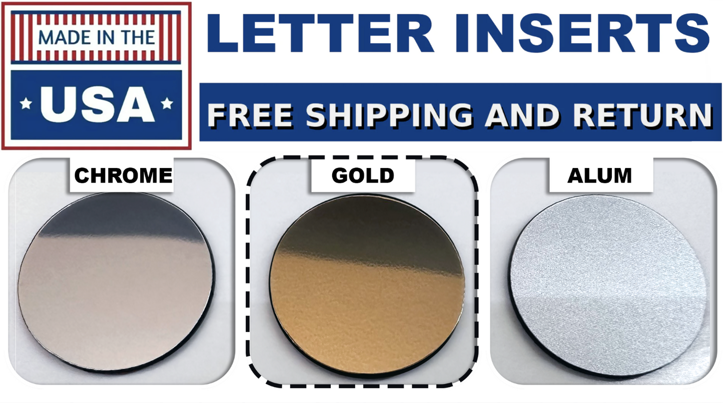 Gold Raised Plastic Tailgate Letters Inserts NEW CHEVY COLORADO 2023 2024