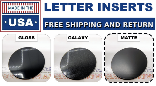 Matte Black Raised Plastic Tailgate Letters Inserts Chevrolet Colorado 2021 2022