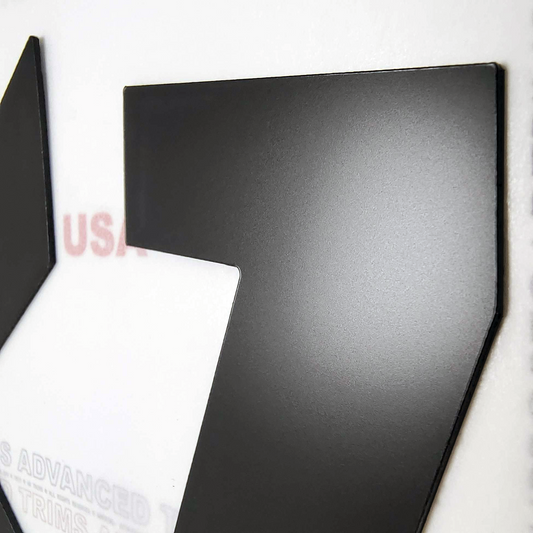 NEGRO MATE Letras Nissan Titan Hood Grill ABS Plástico 2016 2017 2018 2019