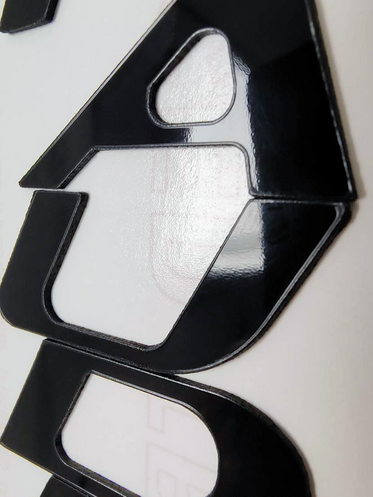 Rear Bumper Gloss Black Plastic Letters Inserts for Mercury Marauder 2000-2004