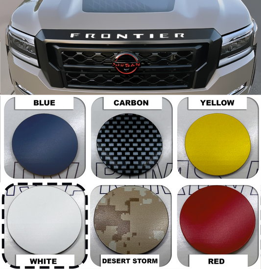 NISSAN FRONTIER BLANCO 2022 2023 PARRILLA DELANTERA ELEVADA LETRAS US MADE