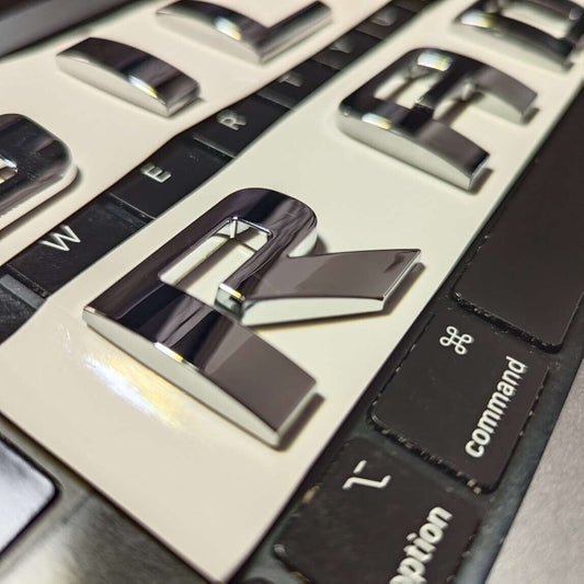 3D Fender Door Emblem Silverado 1500 2500HD Letters Side Tailgate Chrome