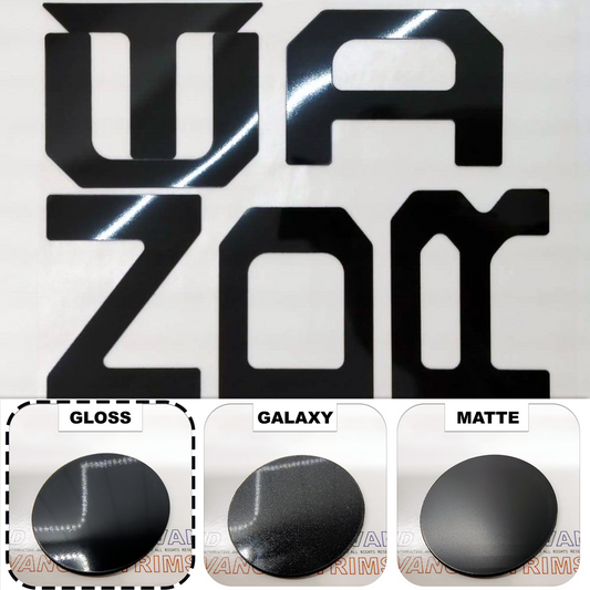 Set of 4: Gloss Black Tailgate + White TUNDRA & TRD Grill + White Dash Letters