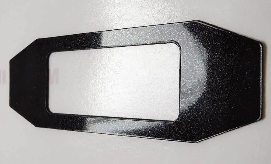 Galaxy Black Raised Plastic Letters Inserts Toyota Tacoma 2016-2023 Tailgate