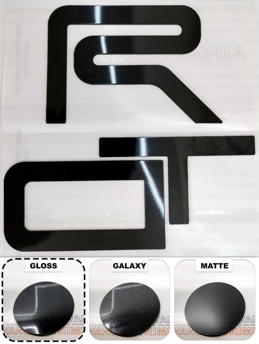 Raised Gloss Black Plastic Letters TRD Skid Plate Tacoma 16-23; 4Runner 19-20