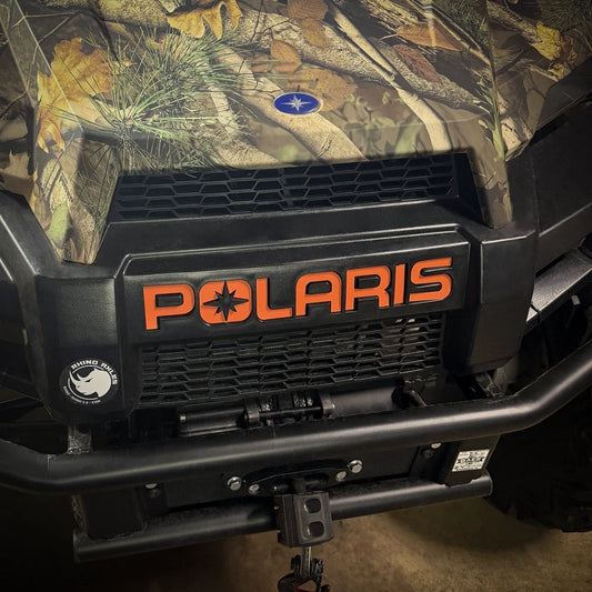 1 7/8'' POLARIS PLASTIC LETTERS FOR SNOWMOBILES NOT VINYL ORANGE MADE IN US