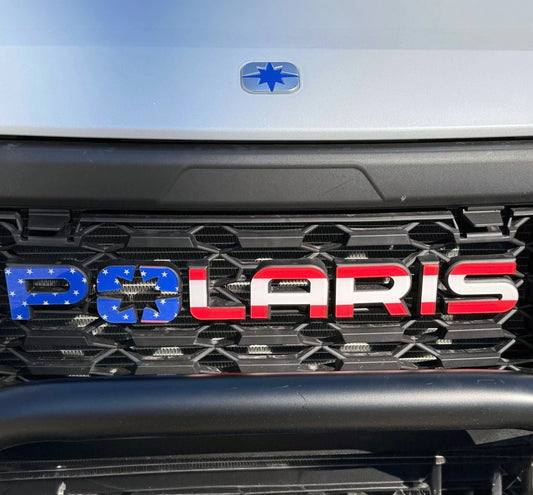 1.93'' POLARIS PLASTIC LETTERS FOR SNOWMOBILES NOT VINYL FLAG MADE IN US