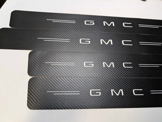 4Pcs Car Threshold Strip Door Plate Sill Scuff Cover Stickers for GMC