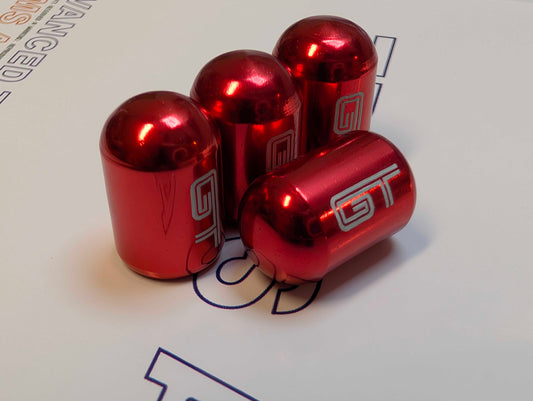 4x GT BULLET Tire Valve Stem Caps For Car Truck