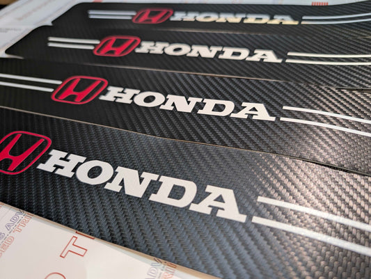 4Pcs Car Threshold Strip Door Plate Sill Scuff Cover Stickers HONDA