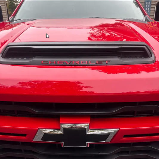 RED AIR VENT CHEVROLET PLASTIC LETTERS INSERTS 2022-2025 Silverado NOT VINYL (Copy)