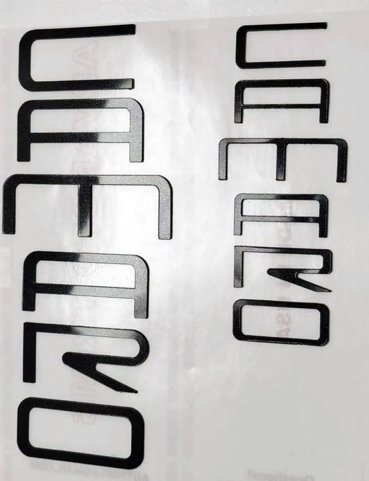 GALAXY BLACK FRONT+REAR LETTERS INSERTS FOR CAMARO 1992-2002 NOT DECALS