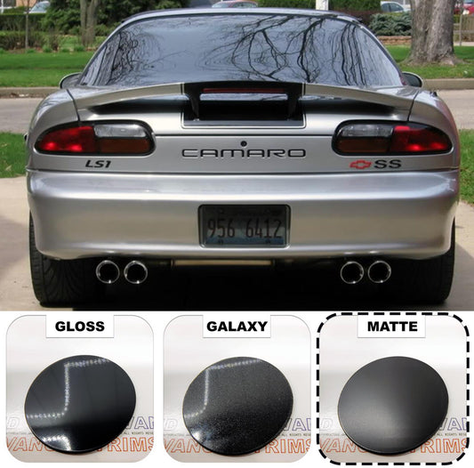 MATTE BLACK FRONT+REAR LETTERS INSERTS FOR CAMARO 1992-2002 NOT DECALS